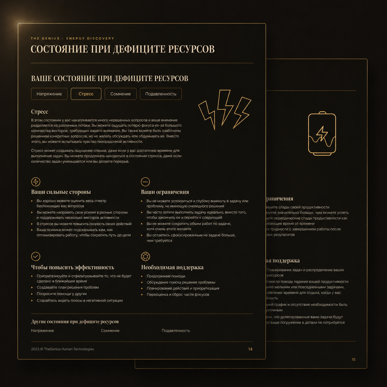 Pages of the Energy Discovery report